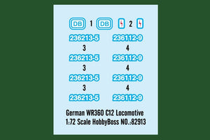 Locomotive allemande Hobby Boss 82913 WR360 C12 (1/72)  – image 3