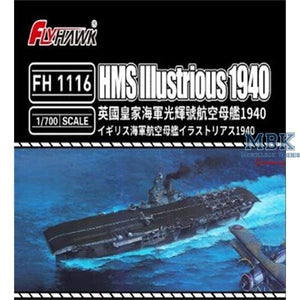 Maquette FlyHawk FH1116 HMS Illustrious 1940 1/700