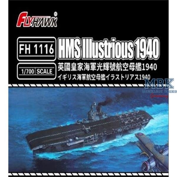 Maquette FlyHawk FH1116 HMS Illustrious 1940 1/700