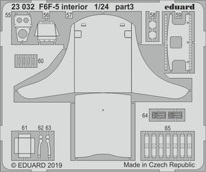Maquette intérieure Eduard 23032 F6F-5 AIRFIX 1/24 – immagine 2