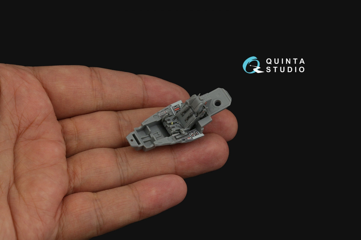Intérieur imprimé en 3D et coloré sur papier décalcomanie Quinta Studio QD72051 F-35A Lighting II (Tamiya) 1/72 – immagine 9