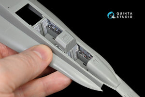 Intérieur imprimé en 3D et coloré sur papier décalcomanie Quinta Studio QD48145 F/A-18B (pour kit Kinetic) 1/48  – Bild 8