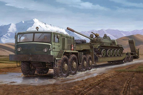 Trumpeter 00211 MAZ-537G type intermédiaire avec semi-remorque MAZ/ChMZAP 5247G (1/35)