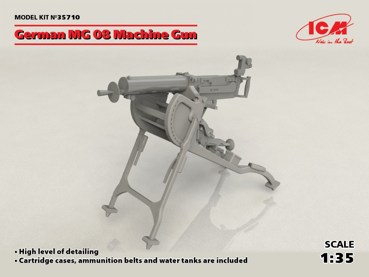 ICM 35710 Mitrailleuse allemande MG08 1/35