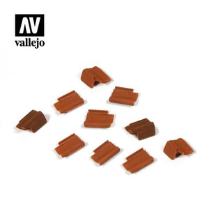 Ensemble de tuiles de toit Vallejo SC229 au 1/35