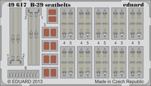 Ceintures de sécurité Eduard 49617 B-29 1/48 (Revell)