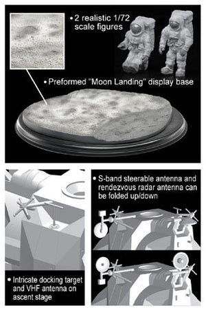 Dragon 11015 Apollo 17 « La dernière mission J » CSM + LM + Rover lunaire 1/72 – imagen 3