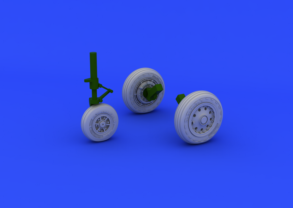 Roues de train d&amp;#39;atterrissage Eduard 648176 F-104, échelle 1/48 (Hasegawa)