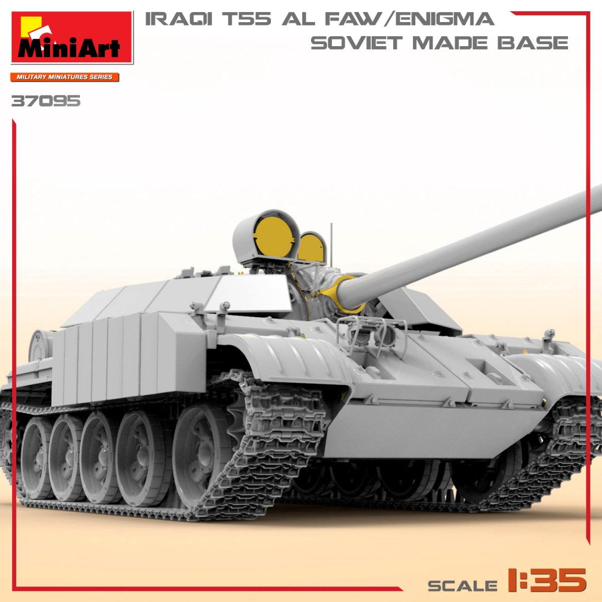 MiniArt 37095 T-55 IRAKIEN AL FAW/ENIGMA. SOCLE DE FABRICATION SOVIÉTIQUE 1/35 – image 5