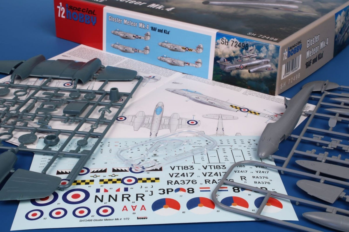 Special Hobby 72498 Gloster Meteor Mk.4&amp;#39; RAF et KLu 1/72 – image 3