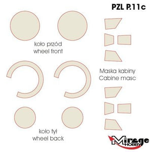 Mirage Hobby 900002 PZL P-11c Maquette d&amp;#39;avion de chasse Pro au 1/48 – image 3