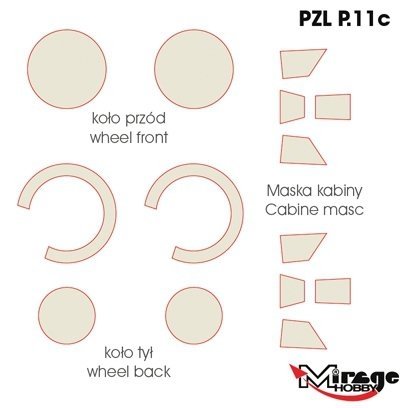 Mirage Hobby 900002 PZL P-11c Maquette d&amp;#39;avion de chasse Pro au 1/48 – image 3