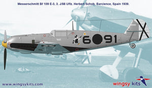 Maquettes Wingsy D5-09 MESSERSCHMITT Bf 109 E-1 et E-3 Legion Condor 1/48 – image 12