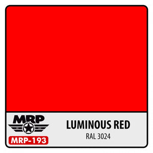Peinture MR. Paint MRP-193 Rouge Lumineux RAL 3024 30 ml