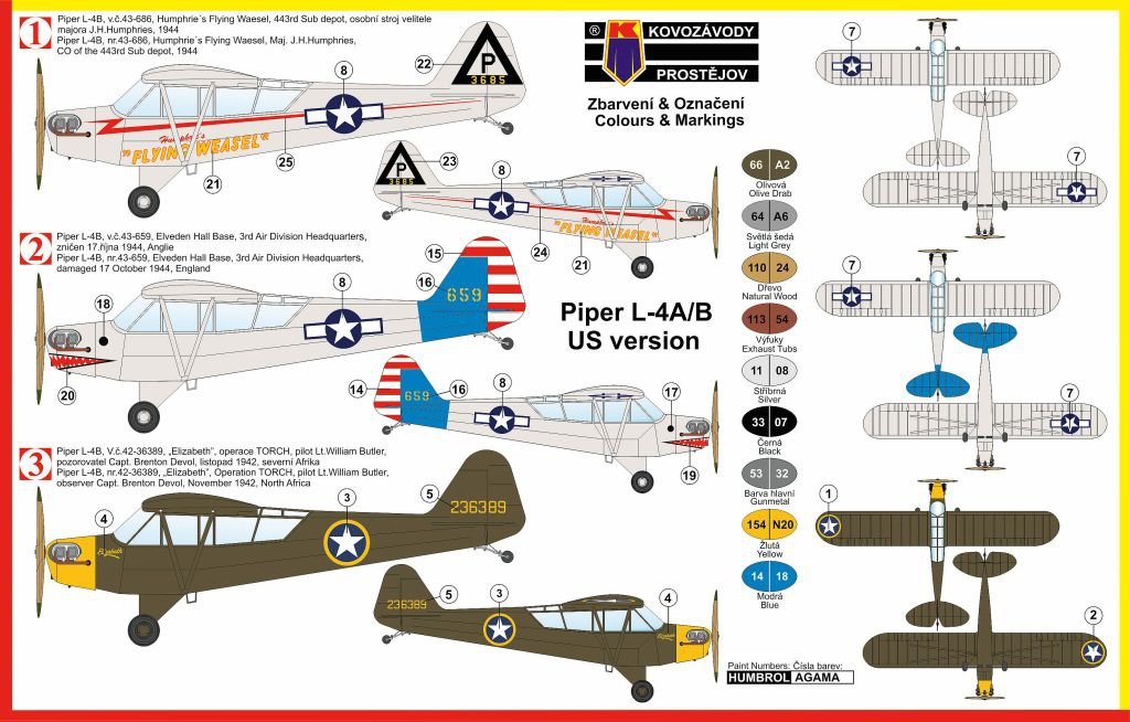 Kozavody Prostejov KPM0040 Piper L-4A/B (1/72)  – image 2