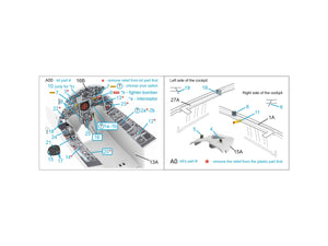 Intérieur coloré imprimé en 3D sur papier décalcomanie (Italeri) pour F-104S-ASA (Quinta Studio QDS-32181) (petite version) 1/32 – image 2