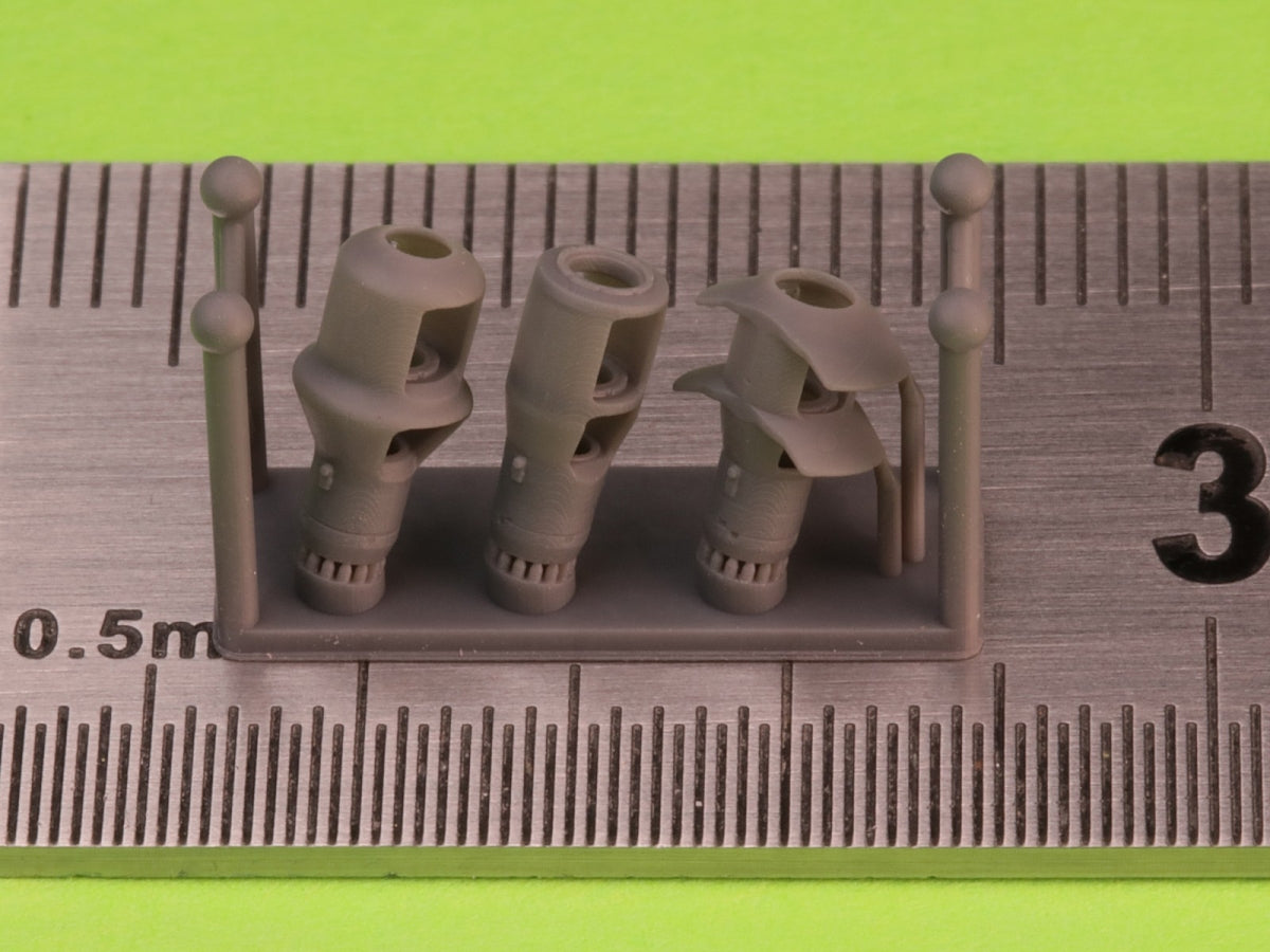 Master GM-72-042 Muzzle brake set for German 10.5cm howitzers leFH 18(M), leFH 18/40, StuH 42 (used for towed howitzers and on vehicles e.g. Wespe, StuH 42) 1/72 – image 2