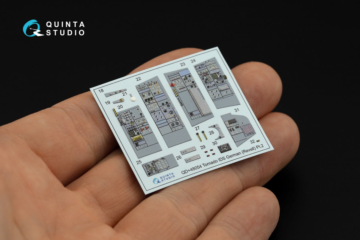 Intérieur imprimé en 3D et coloré sur papier décalcomanie (Revell) pour le Tornado IDS allemand de Quinta Studio QDS+48054 (petite version) (avec pièces en résine imprimées en 3D) 1/48 – image 5