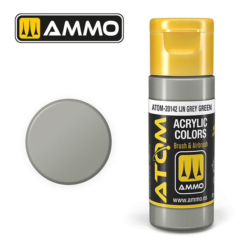 AMMO of Mig Jimenez 20142 ATOM COLOR IJA Gray Green 20ml
