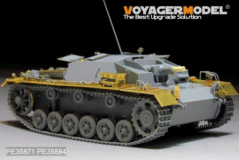 Voyager modèle PE35871 WWII allemand StuG.III Ausf.C/D Basic pour DRAGON 1/35  – immagine 4