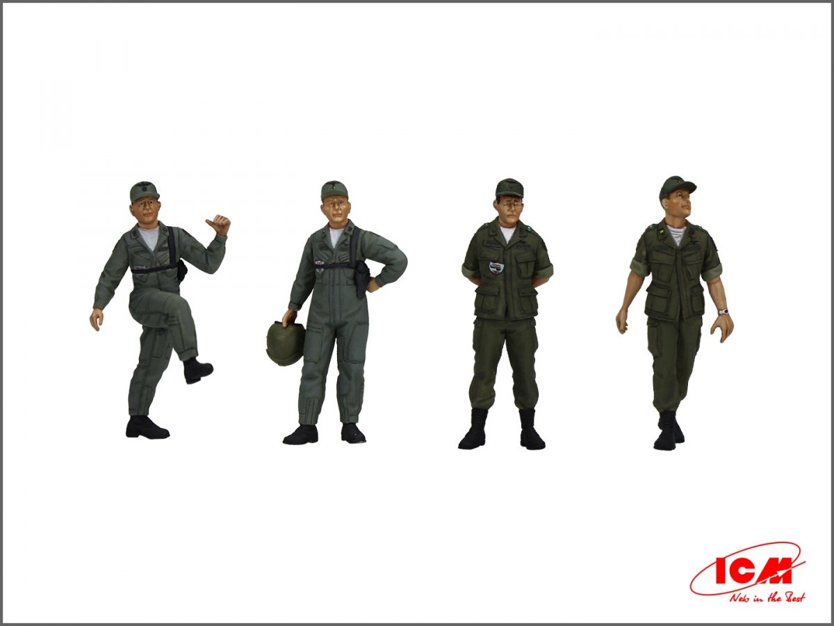 ICM 53101 Pilotes d&amp;#39;hélicoptères américains (années 1960-1970) 1/35  – immagine 7
