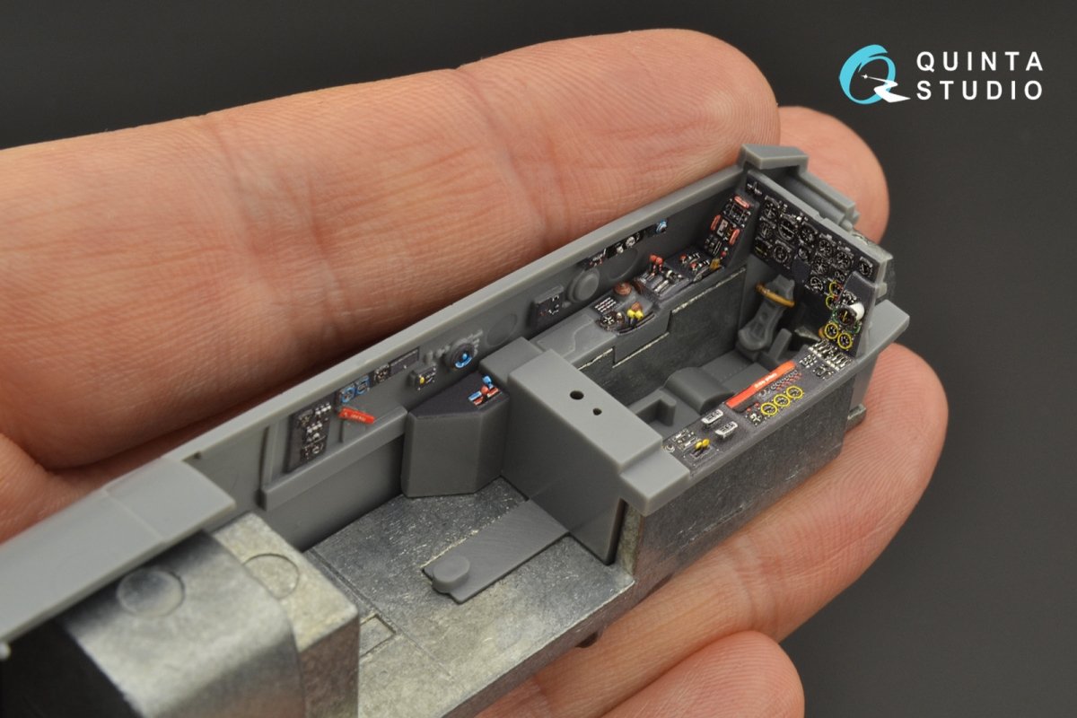 Intérieur imprimé en 3D et coloré sur papier décalcomanie Quinta Studio QD48229 He 219 (Tamiya) 1/48 – image 5