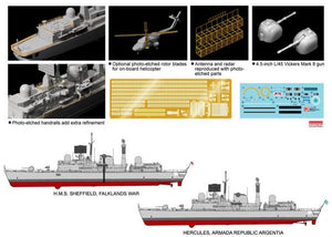 Dragon 7133 HMS Sheffield Type 42 Destroyer Lot 1 (30e anniversaire de la guerre des Malouines) 1/700 – immagine 2