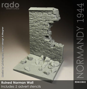 RADO Miniatures RDM35B02 Mur normand en ruine 1/35 – immagine 2