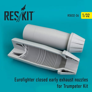 RESKIT RSU32-0036 Tuyères d&amp;#39;échappement fermées (type ancien) pour Eurofighter, kit Trumpeter au 1/32