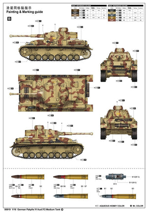 Trumpeter 00919 Allemand Pzkpfw IV Ausf.F2 Moyen 1/16 – imagen 2