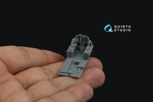 Intérieur imprimé en 3D et coloré sur papier décalcomanie Quinta Studio QD72079 F-15C Early/F-15A/F-15J early (GWH) 1/72 – imagen 13