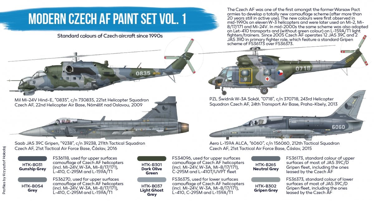 Hataka Hobby HTK-BS89 Modern Czech AF paint set vol. 1 (6x17ml) – zdjęcie 3