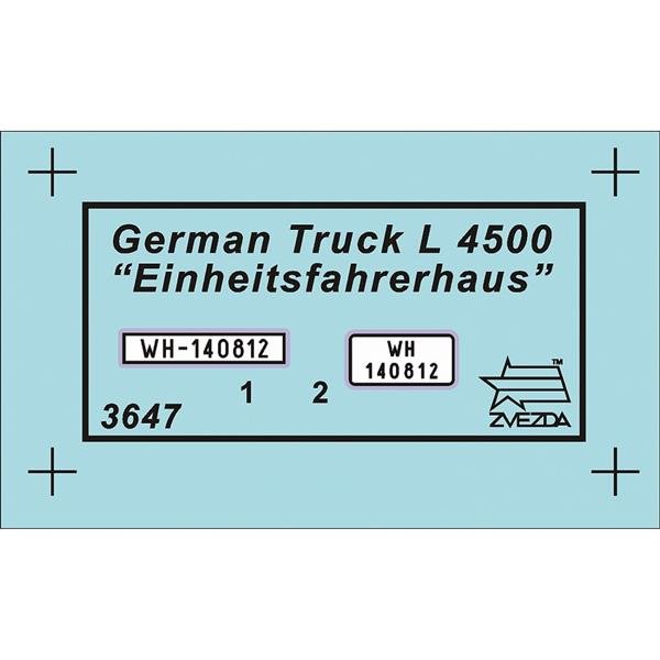 Zvezda 3647 L-4500S EINHEITSKABINE 1/35 – immagine 2