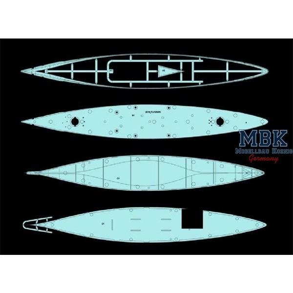 Maquette FlyHawk FH1132 Cuirassé allemand Bismarck 1941 1/700 – immagine 2