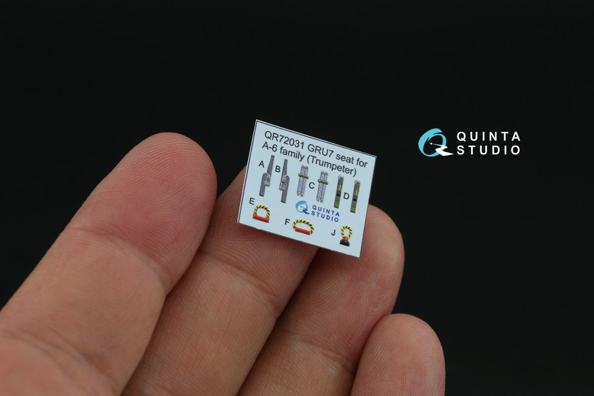 Quinta Studio QD72142 A-6A Intruder Intérieur coloré imprimé en 3D sur papier décalcomanie (Trumpeter) 1/72 – image 7