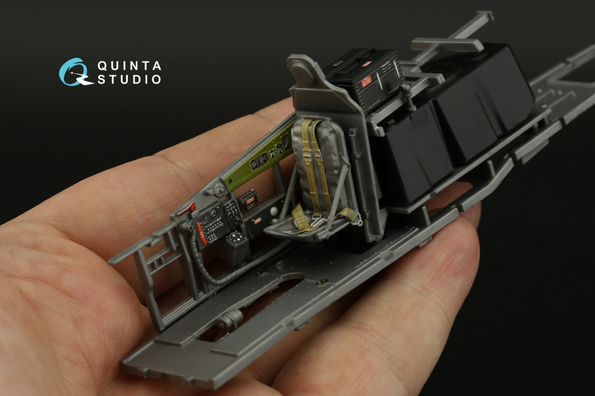Intérieur imprimé en 3D et coloré sur papier décalcomanie (Zoukei-Mura SWS) pour le P-51D Mustang de Quinta Studio QD32145, échelle 1/32 – immagine 12