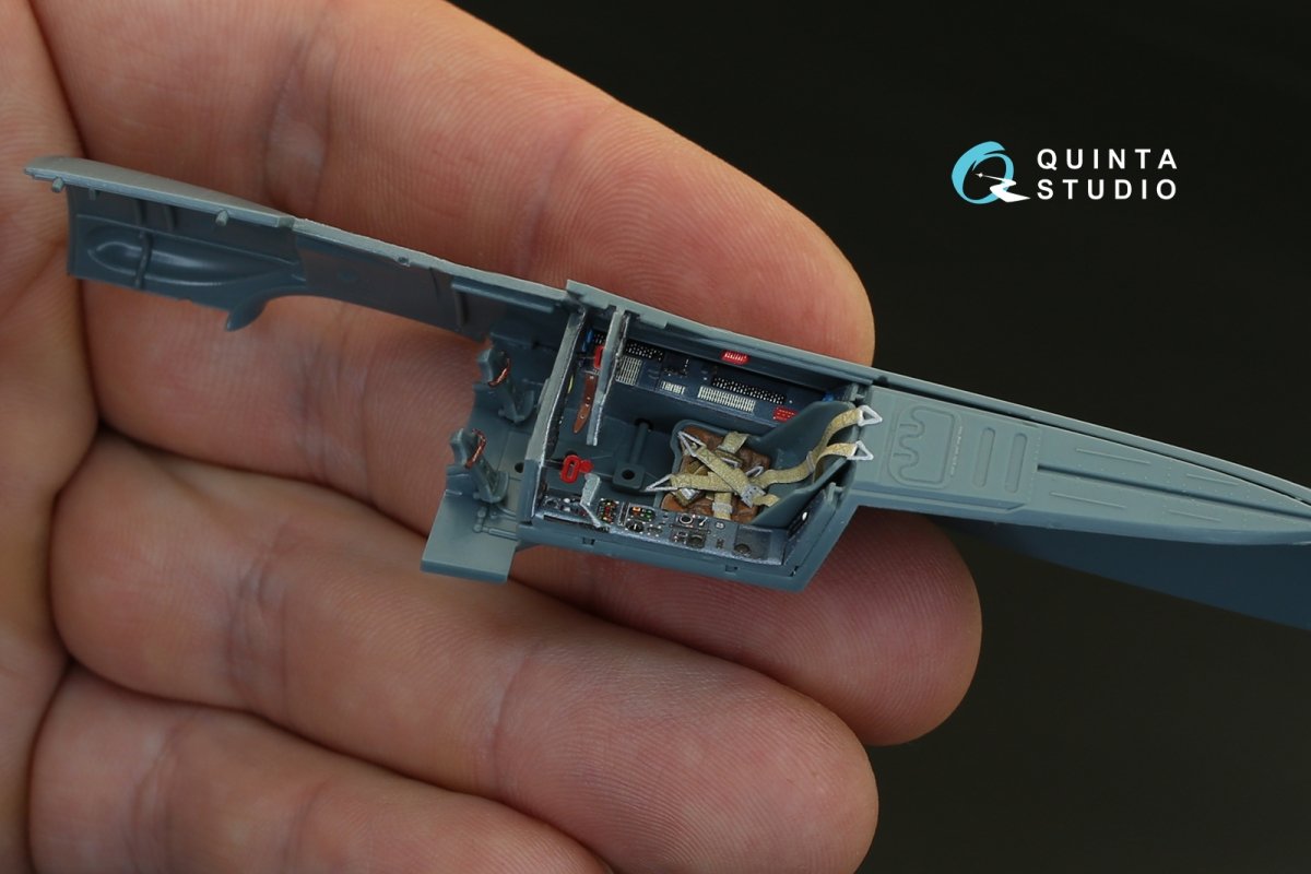 Intérieur imprimé en 3D et coloré sur papier décalcomanie Quinta Studio QD48080 FW 190A-4 (pour kit Eduard) 1/48 – Bild 5