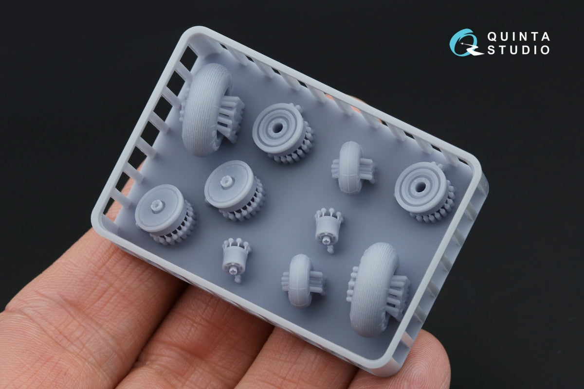 Quinta Studio QT48024 Ka-52 Wheels with separate hubs and weighted tires (Zvezda) 1/48 – zdjęcie 4