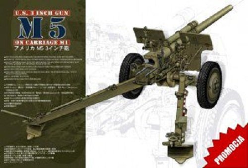 AFV Club 35S64 Canon de 3 pouces M5 sur affût M1 (1/35)