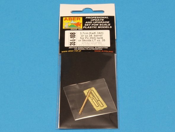 Canon Aber 35L-108 de 3,7 cm KwK.34(t) ou vz. 34 pour char Pz.35(t) (1/35)  – immagine 12