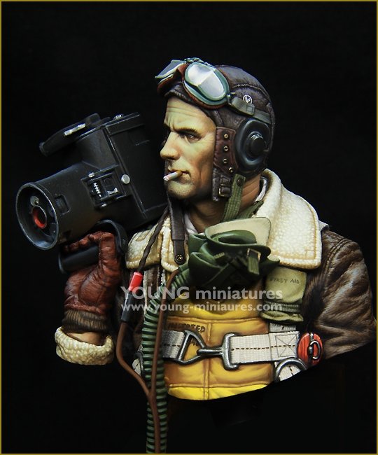 Young Miniatures YM1872 ÉQUIPAGE B-17 avec CAMÉRA K20 1/10 – immagine 3