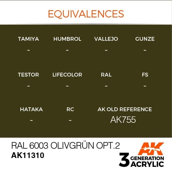 AK Interactive AK11310 RAL 6003 OLIVGRÜN OPT.2 17ml – image 3