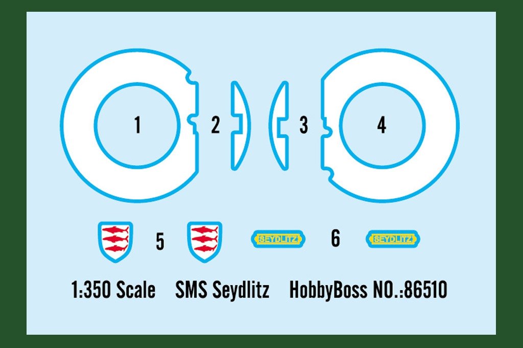Hobby Boss 86510 SMS Seydlitz 1/350 – zdjęcie 3