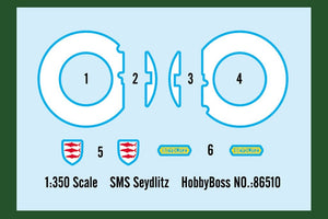 Hobby Boss 86510 SMS Seydlitz 1/350 – zdjęcie 3