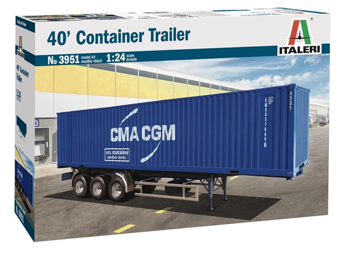 Italeri 3951 Remorque porte-conteneurs 40' 1/24
