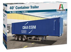 Italeri 3951 Remorque porte-conteneurs 40&amp;#39; 1/24