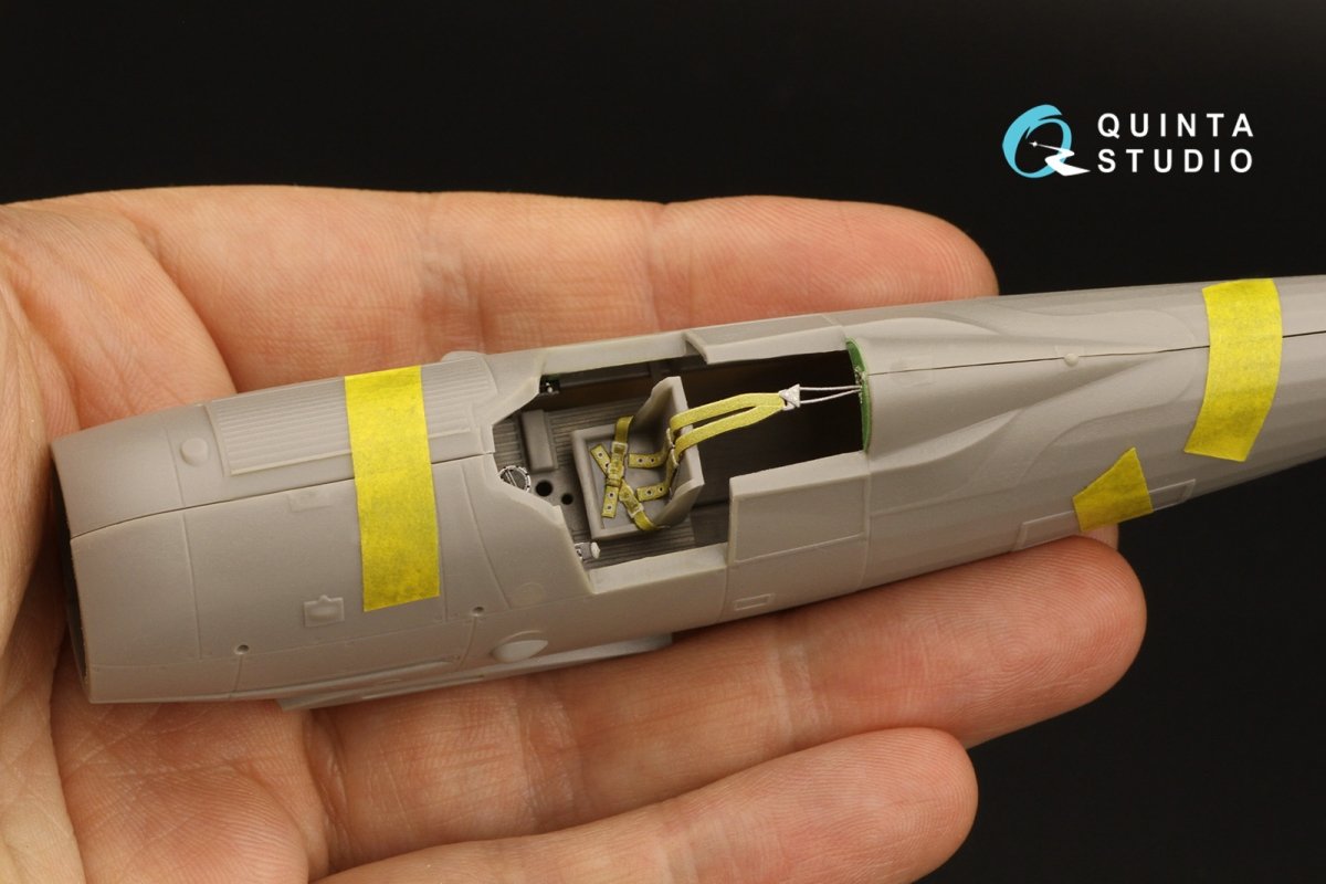 Intérieur imprimé en 3D et coloré sur papier décalcomanie (Roden) pour Gloster Gladiator MKII (Quinta Studio QD48312) à l&amp;#39;échelle 1/48 – image 9
