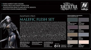 Vallejo 74102 Coffret de peinture pour maquettes Fantasy Pro Malefic Flesh 8 x 17 ml – image 2