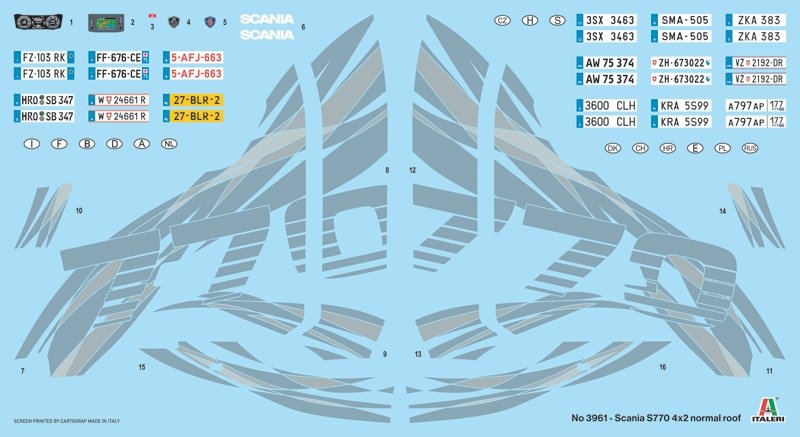 Italeri 3961 Scania S770 4x2 Toit normal - ÉDITION LIMITÉE 1/24 – immagine 4