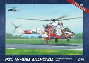Réponse AA72022 PZL W-3RM Anaconda Hélicoptère de sauvetage naval Début 1/72